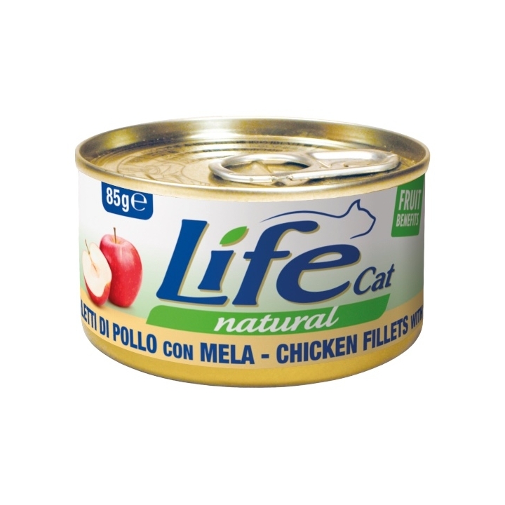 Life cat filetti di pollo con mela 85 gr