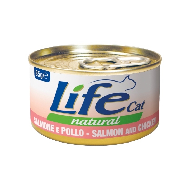 Life cat salmone e pollo 85 gr