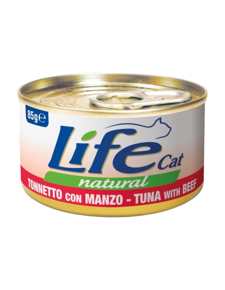 Life cat tonnetto con manzo 85 gr
