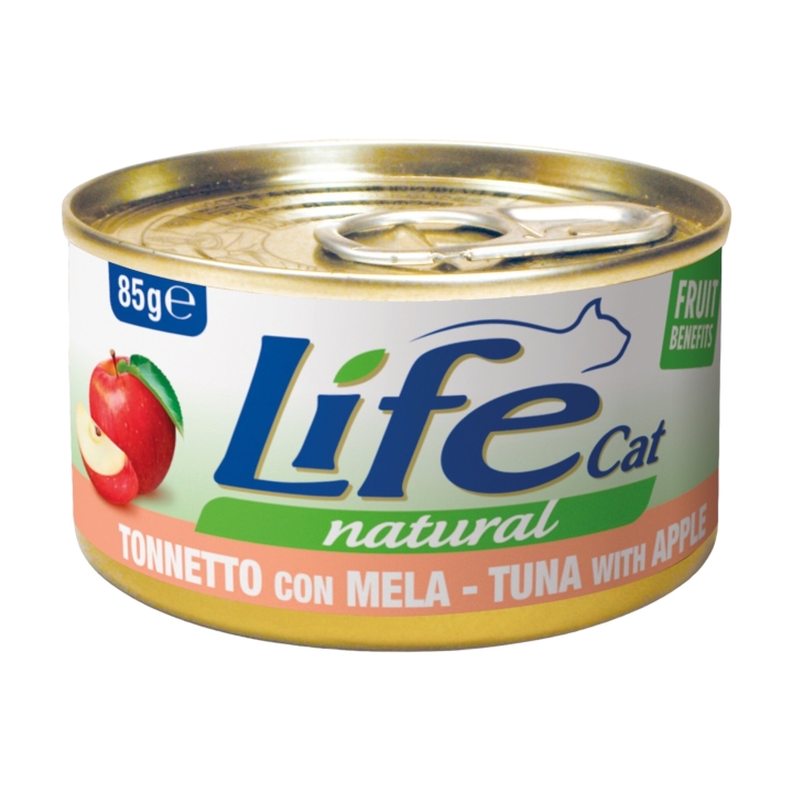 Life cat tonnetto con mela 85 gr