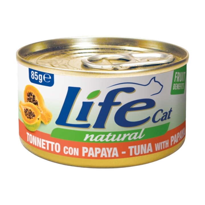 Life cat tonnetto con papaya 85 gr