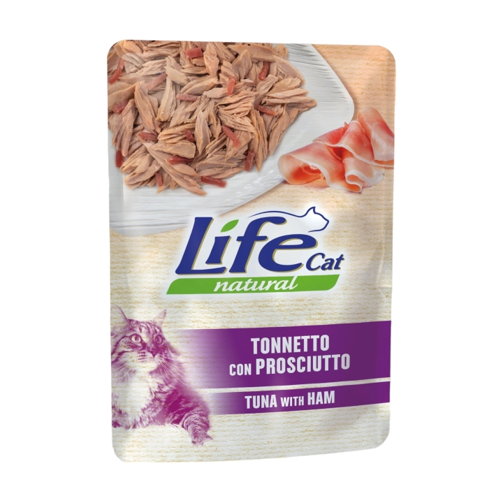 Life cat tonnetto con prosciutto 70 gr