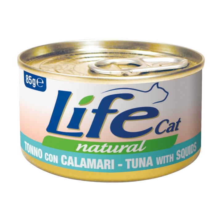 Life cat tonno con calamari 85 gr