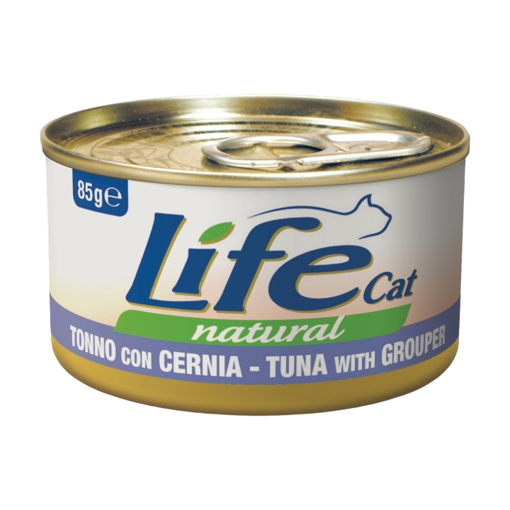 Life cat tonno con cernia 85 gr