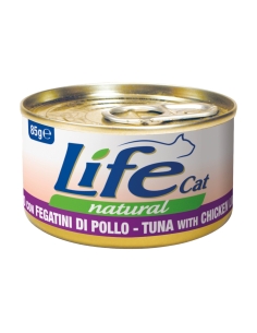 Life cat tonno con fegatini di pollo 85 gr