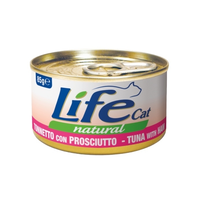 Life cat tonnetto e prosciutto 85 gr