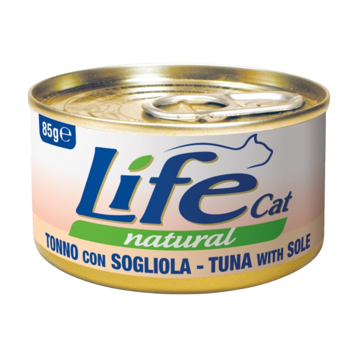 Life cat tonno con sogliola 85 gr