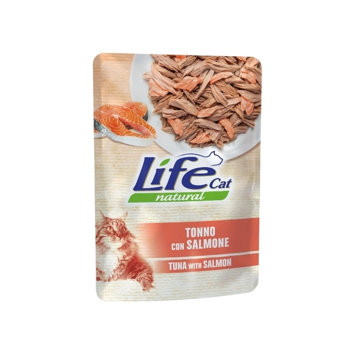 Life cat tonno con salmone 70 gr
