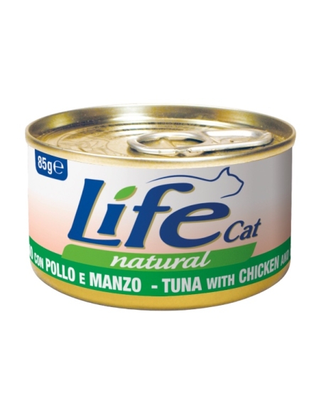 Life cat tonno con pollo e manzo 85 gr
