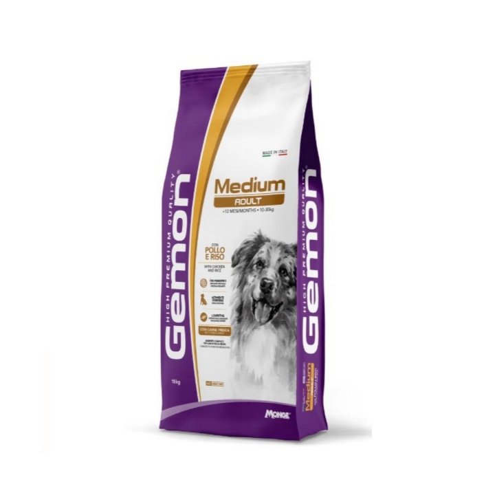 Gemon Dog medium Adult con pollo KG 15