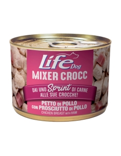 Life Dog mixer crocc petto di pollo con prosciutto 150 gr