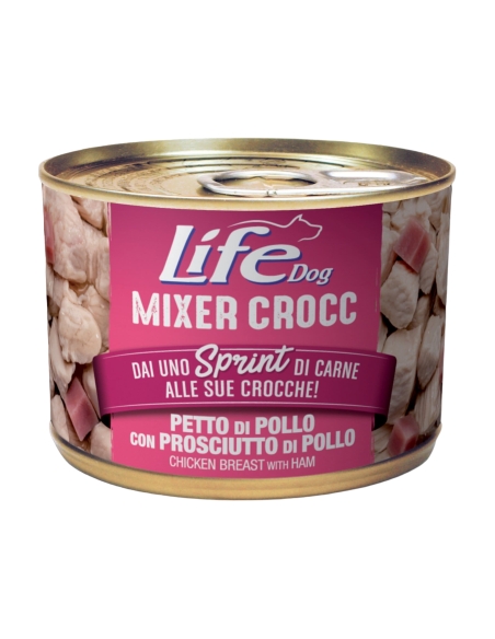 Life Dog mixer crocc petto di pollo con prosciutto 150 gr
