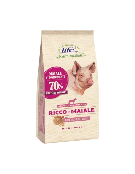 Life Dog all breeds adult con maiale KG 12