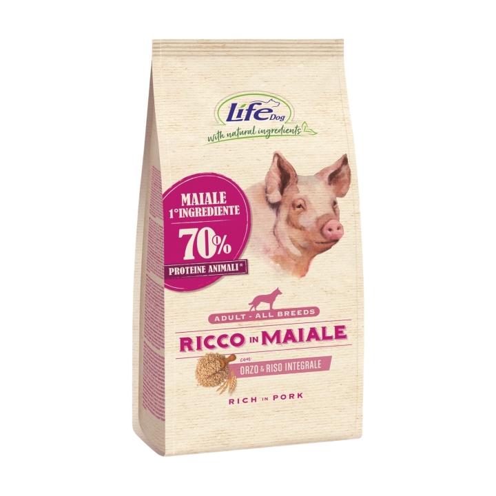 Life Dog all breeds adult con maiale KG 12
