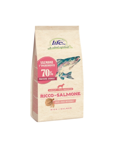 Life Dog all breeds adult con salmone KG 12