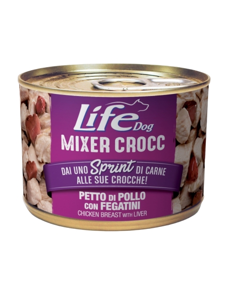Life Dog mixer crocc petto di pollo con fegatini 150 gr