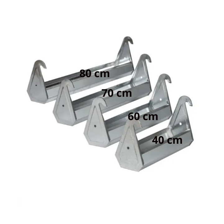 Mangiatoia abbeveratoio zincato da appendere varie misure