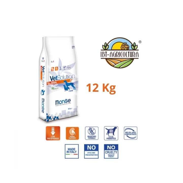 Monge Vetsolution canine Renal and Oxalate Kg.12