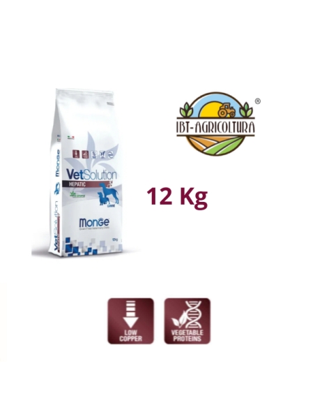 Monge Vetsolution canine Hepatic Kg.12