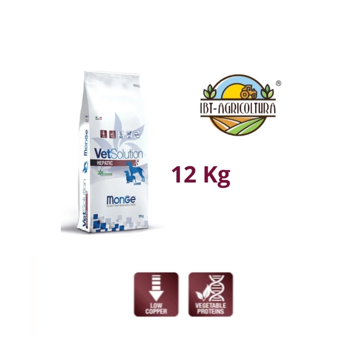 Monge Vetsolution canine Hepatic Kg.12