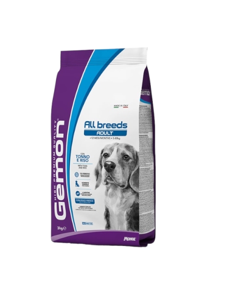 Gemon Dog All breeds Adult con Tonno e Riso KG 3