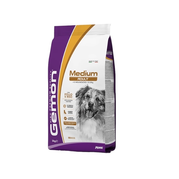 Gemon Dog medium Adult con pollo KG 3
