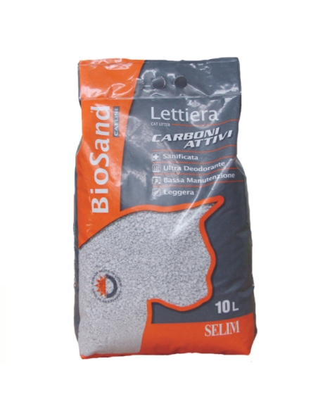 Lettiera Biosand Carboni attivi 10 LT