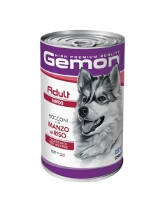 Gemon dog bocconi Adult maxi manzo e riso 1250 gr