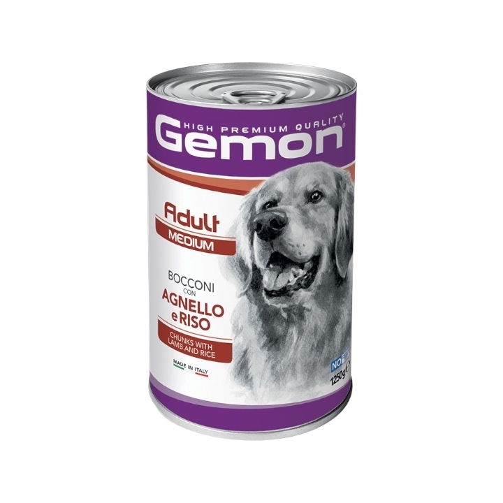 Gemon dog bocconi Adult medium agnello e riso 1250 gr