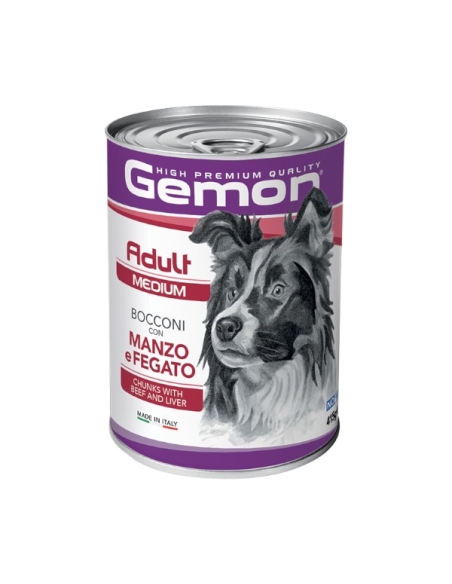 Gemon dog bocconi Adult medium manzo e fegato 415 gr