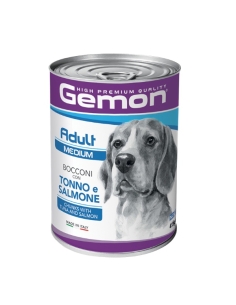 Gemon dog bocconi Adult medium tonno e salmone 415 gr