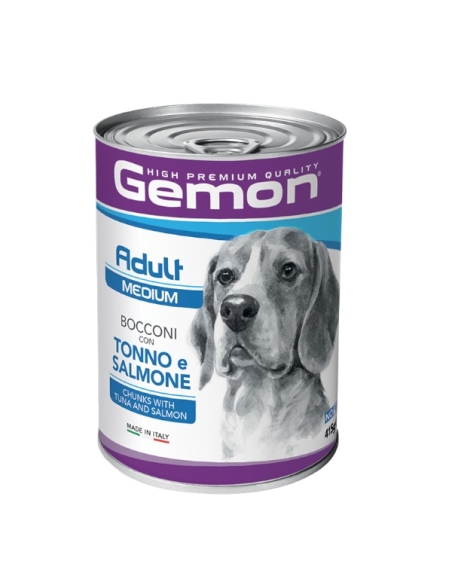 Gemon dog bocconi Adult medium tonno e salmone 415 gr