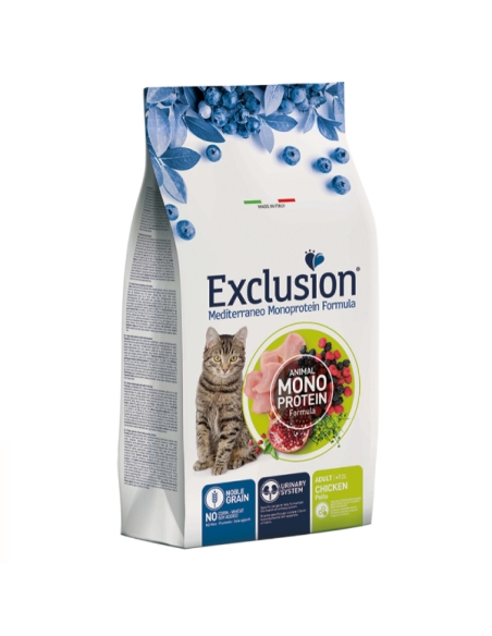 Exclusion cat mediterraneo monoprotein adult pollo KG 12