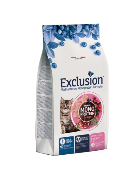 Exclusion cat mediterraneo monoprotein Kitten pollo KG 12