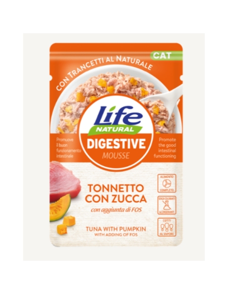 Life Cat Busta Digestive Tonnetto con Zucca 70 gr
