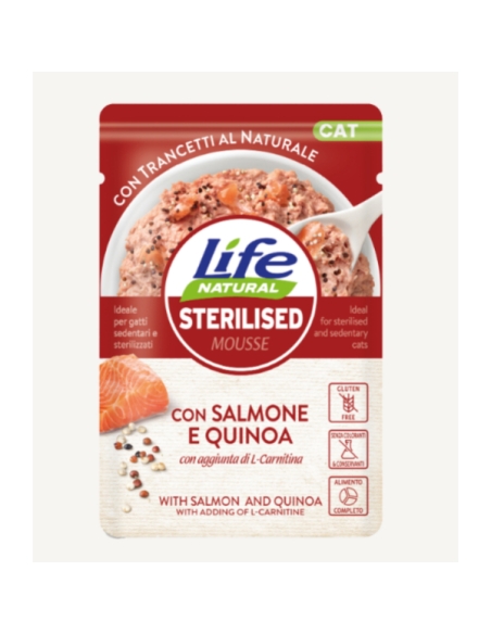 Life Cat Busta Sterilised Salmone e Quinoa 70 gr