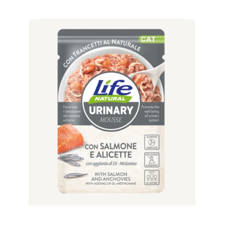 Life Cat Busta Urinary Salmone con Alicette 70 gr