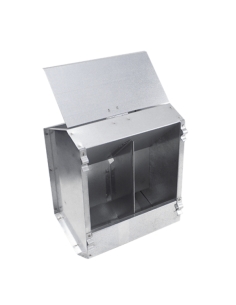 Mangiatoia zincata per conigli a due scompartimenti