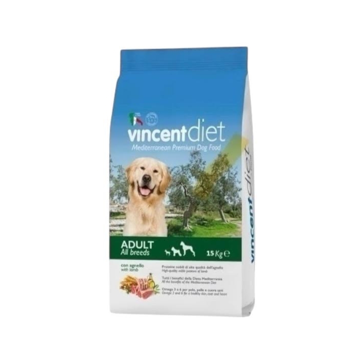Vincent Diet Adult all breeds Agnello KG 15