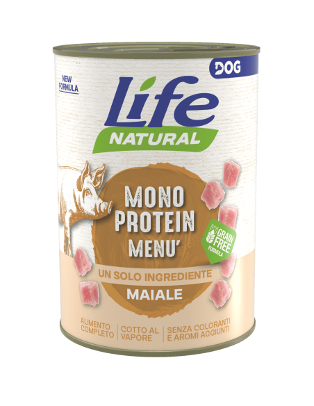 Life Dog monoproteico maiale 400 gr