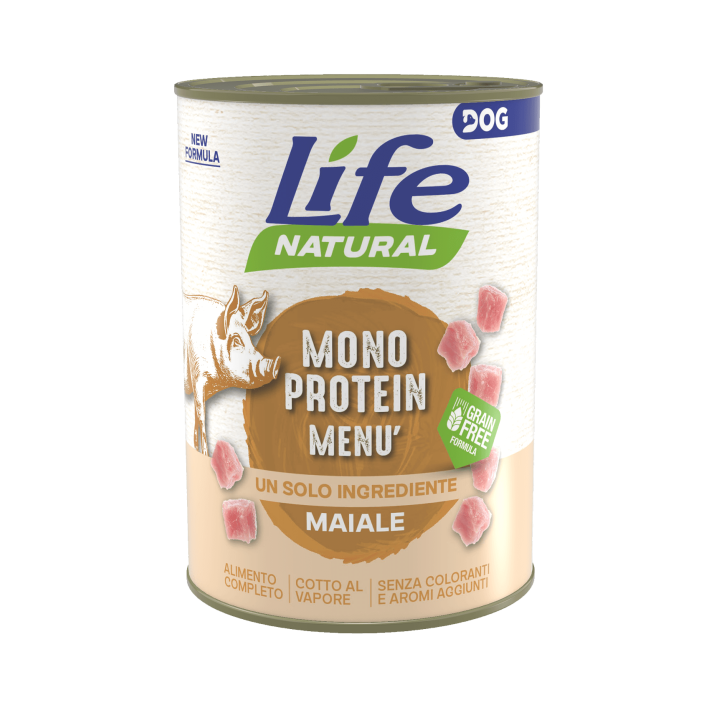 Life Dog monoproteico maiale 400 gr
