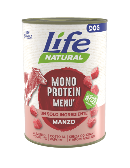 Life Dog monoproteico manzo 400 gr