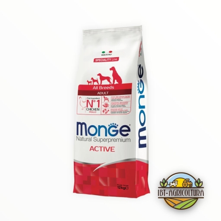 Monge superpremium all breeds adult ACTIVE con pollo KG 12