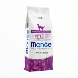 Monge Superpremium Cat Adult 12 - Mesi ricco di Pollo KG 10