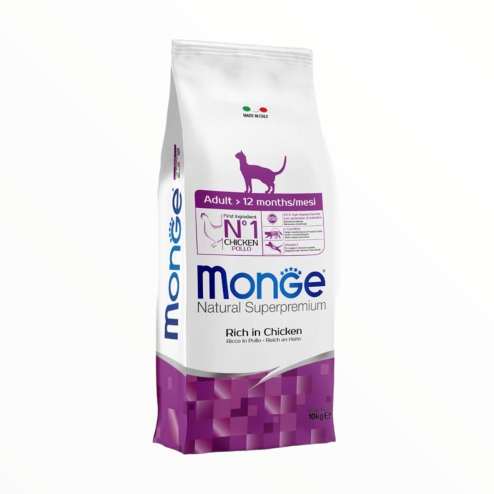 Monge Superpremium Cat Adult 12 - Mesi ricco di Pollo KG 10
