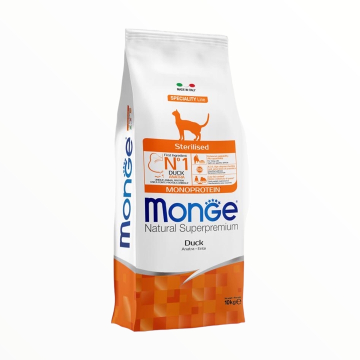 Monge Superpremium Cat Adult Sterilised con Anatra KG 10