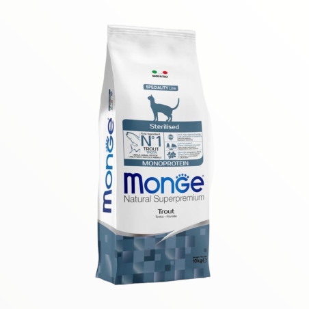 Monge Superpremium Cat Adult Sterilised con Trota KG 10