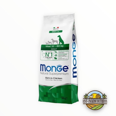 Monge superpremium maxi adult ricco di pollo KG 12