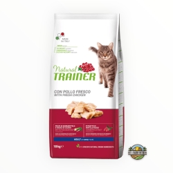 Natural trainer cat adult con pollo fresco KG 10