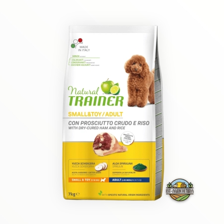 Natural trainer dog small&toy adult con prosciutto crudo e riso KG 7